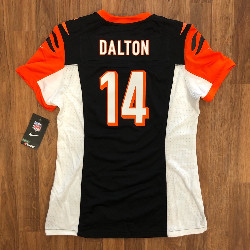 NWT Nike Andy Dalton #14 Cincinnati Bengals NFL Football Black Jersey Women’s M